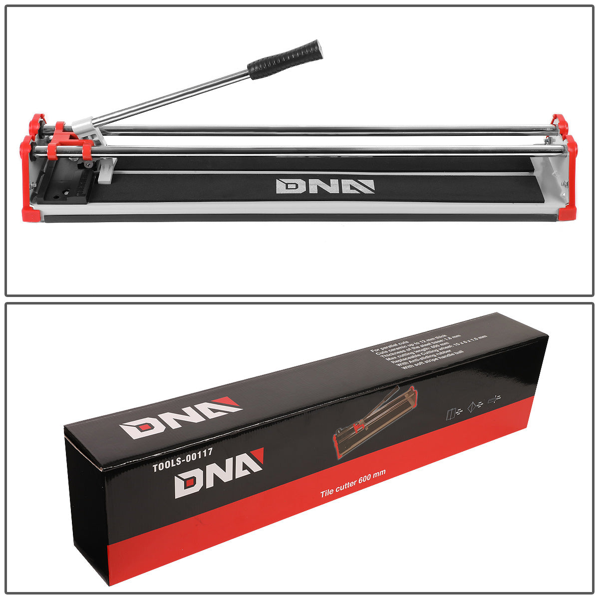 HERRAMIENTAS DNA LOGO - 600MM - W/ ADJUSTABLE FENCE GAUGE - METALLIC / BLACK / RED