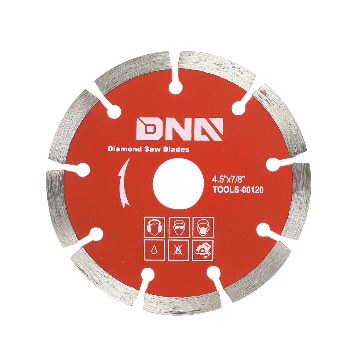 HERRAMIENTAS DNA LOGO - 0.077" THICK - 5/8"-7/8" ARBOR SIZE - METALLIC / RED