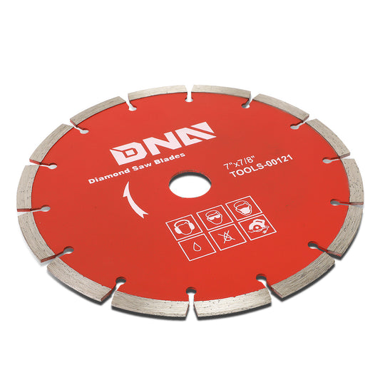 HERRAMIENTAS DNA LOGO - 0.064" THICK - 7" OD - 5/8"-7/8" ARBOR SIZE - METALLIC / RED