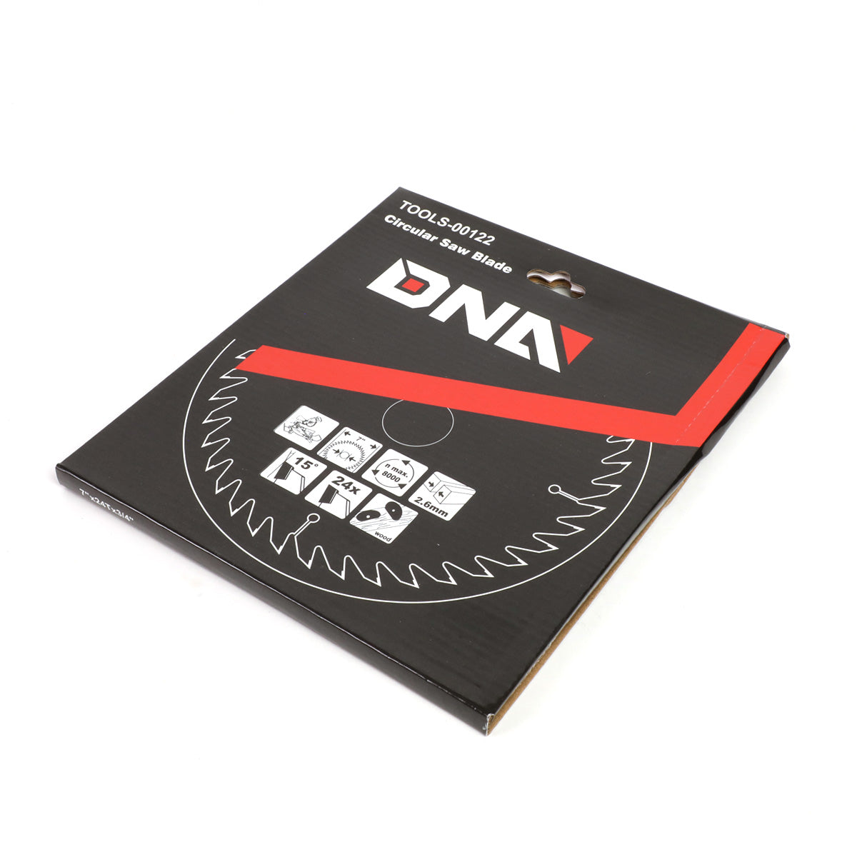 HERRAMIENTAS DNA LOGO - 0.064" THICK - 7" OD - 5/8"-7/8" ARBOR SIZE - 24 TOOTH - METALLIC