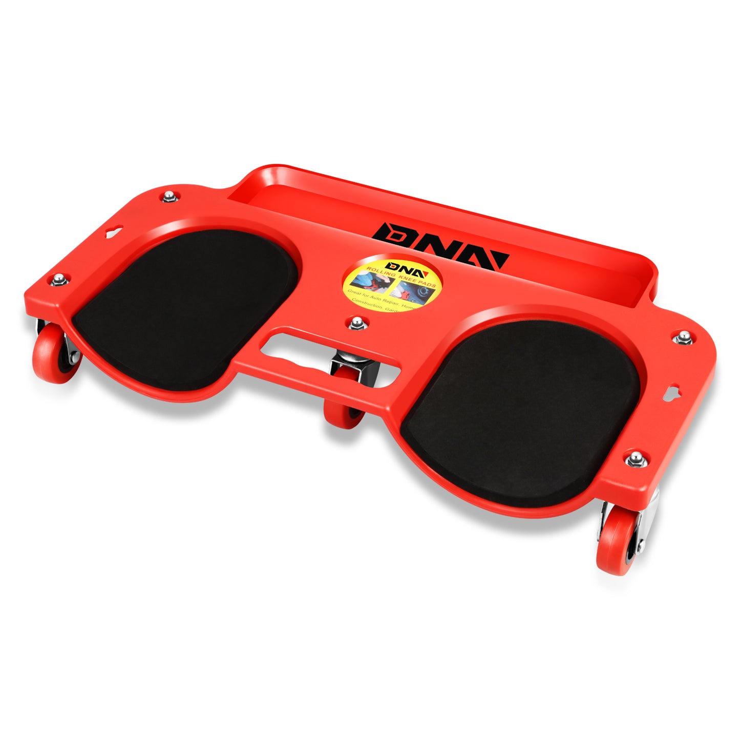 HERRAMIENTAS PLASTIC ROLLING KNEE BOARD RED