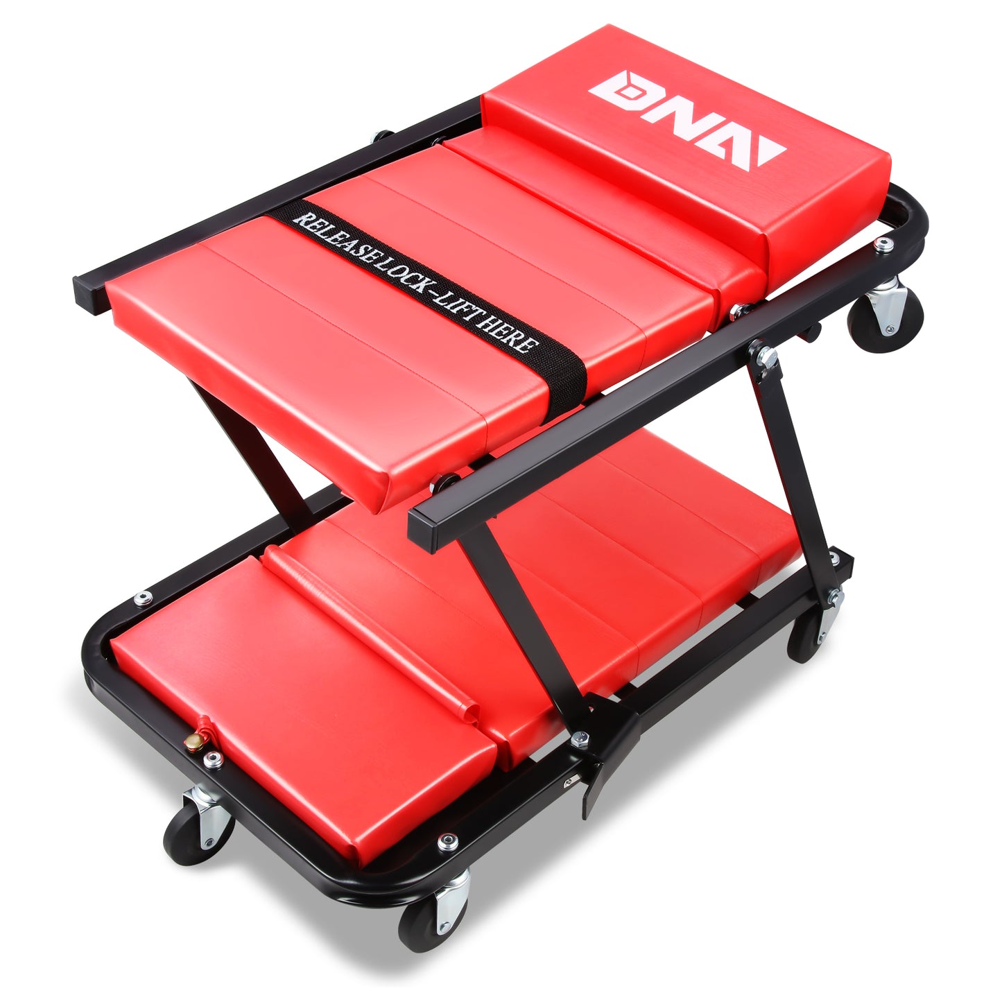 HERRAMIENTAS 48" 2 IN 1 CAR CREEPER AND SEAT - RED
