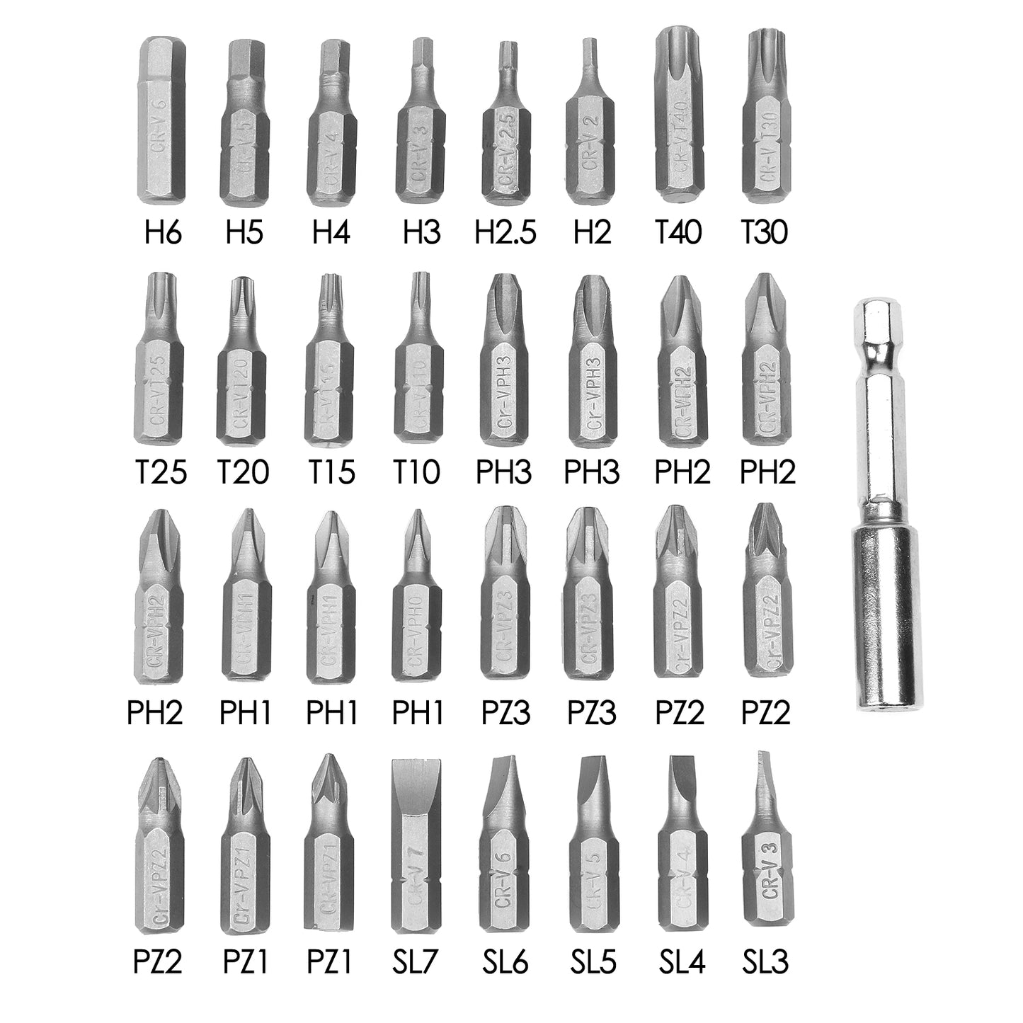HERRAMIENTAS 200 RPM - 4NM MAX TORQUE - 32PCS BITS - LED LIGHT - BLACK