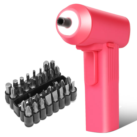 HERRAMIENTAS 200 RPM - 4NM MAX TORQUE - 32PCS BITS - LED LIGHT - PINK