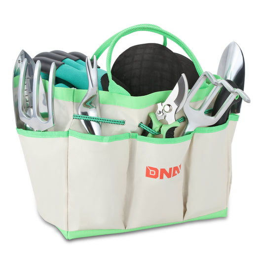 HERRAMIENTAS 12PCS GARDEN TOOLS SET - GREEEN