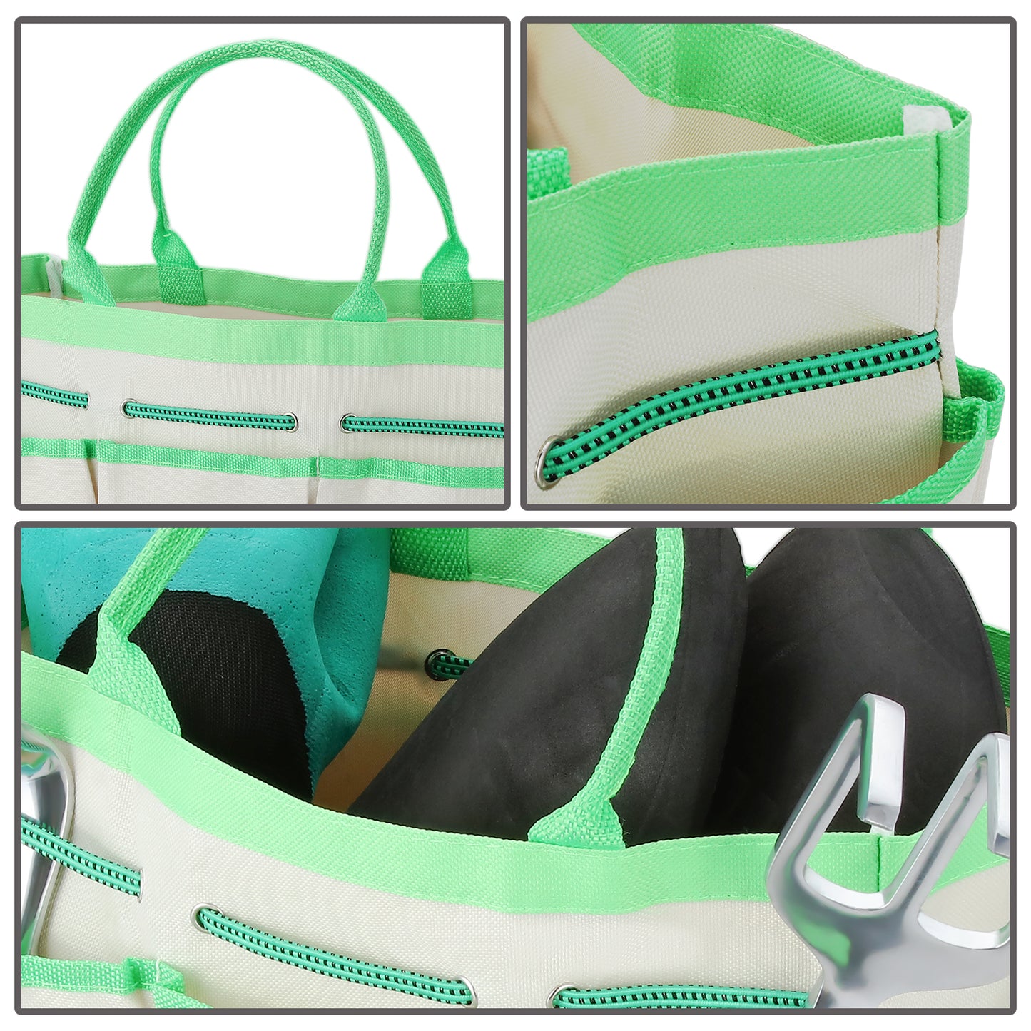 HERRAMIENTAS 12PCS GARDEN TOOLS SET - GREEEN