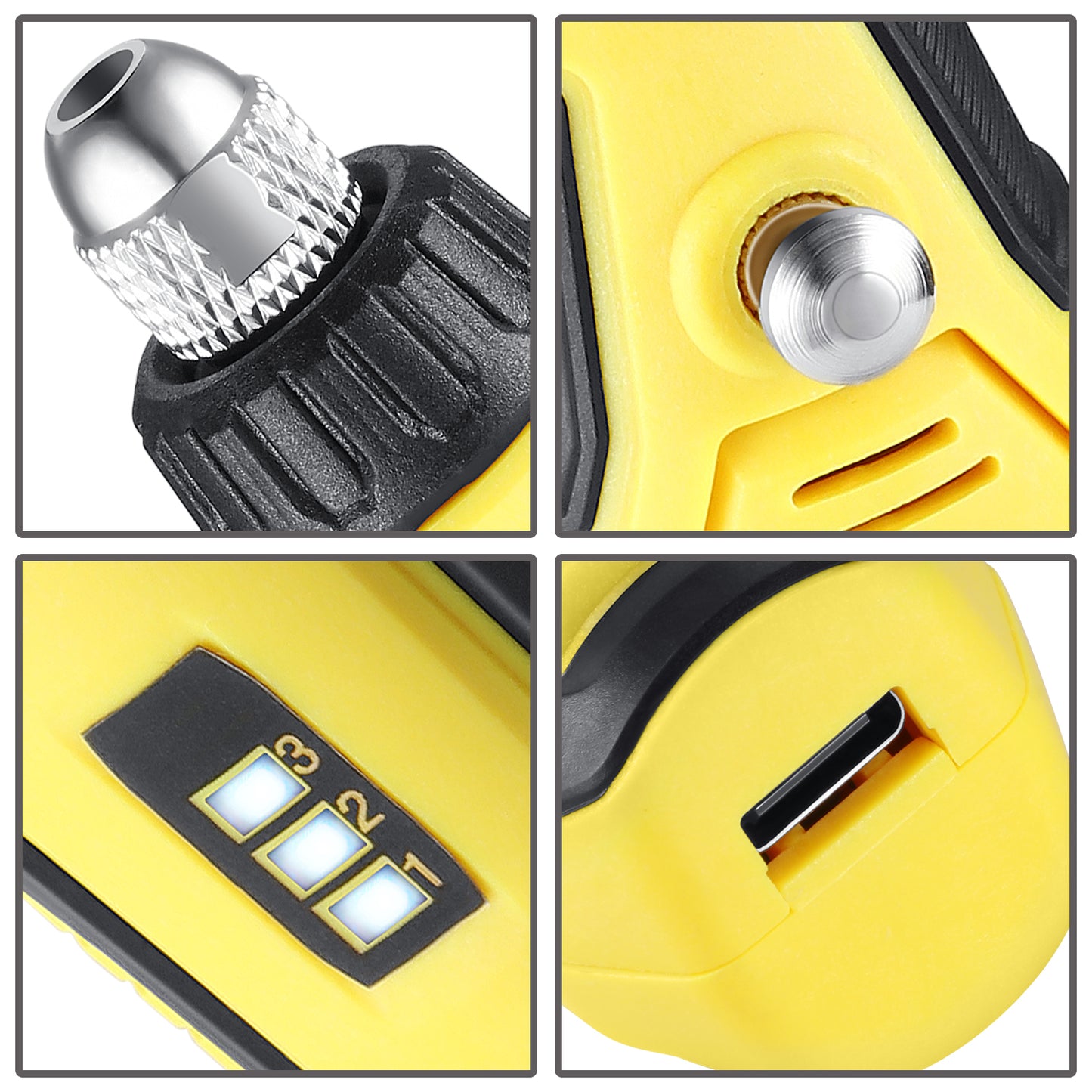 HERRAMIENTAS 3.7V - MINI GRINDER - YELLOW