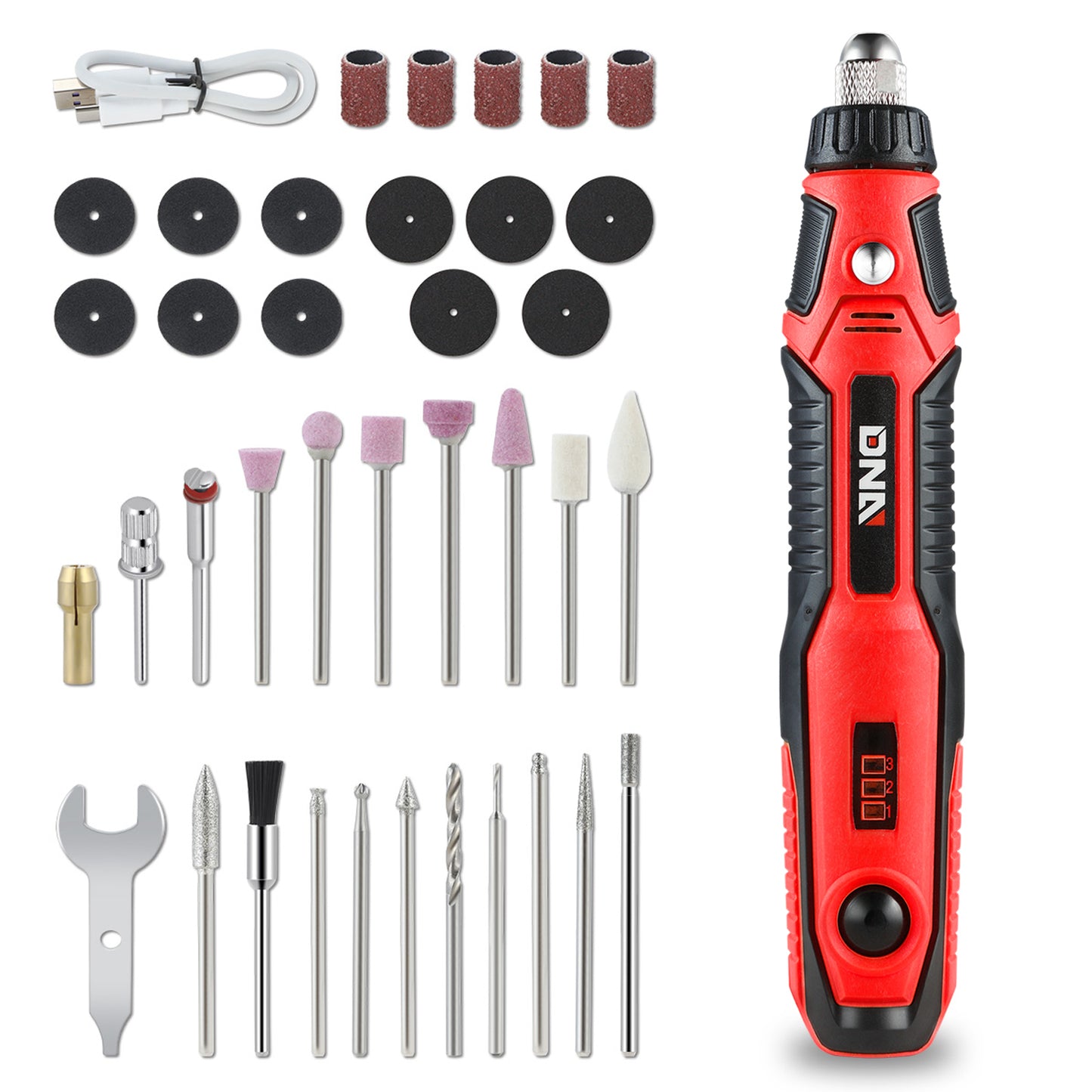 HERRAMIENTAS 3.7V - MINI GRINDER - RED