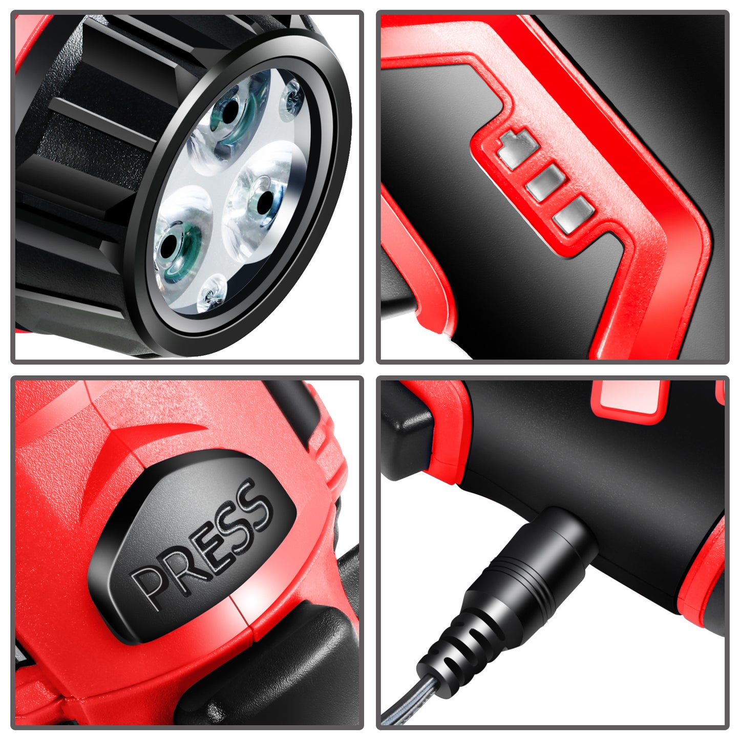 HERRAMIENTAS 3.6V - WITH LED WORKLIGHT - RED