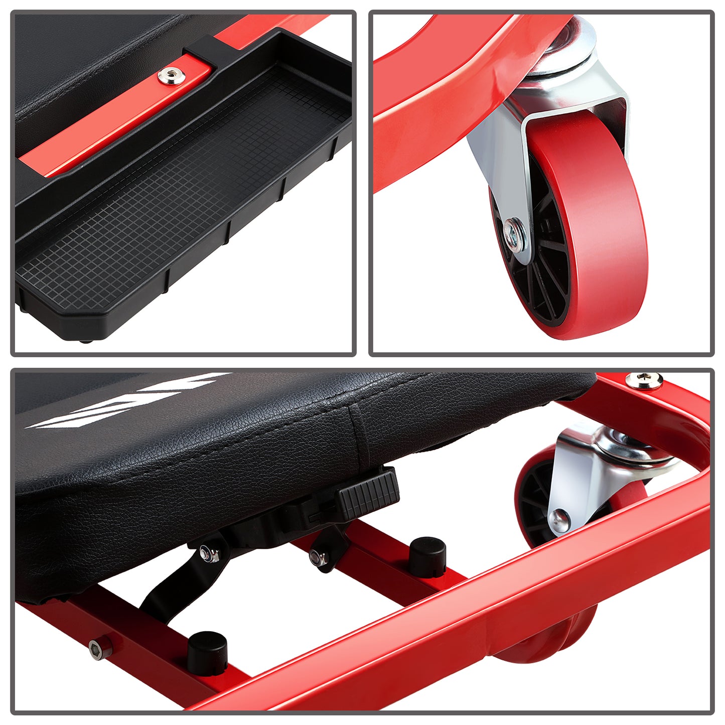 HERRAMIENTAS CAR CREEPER AND SEAT - RED