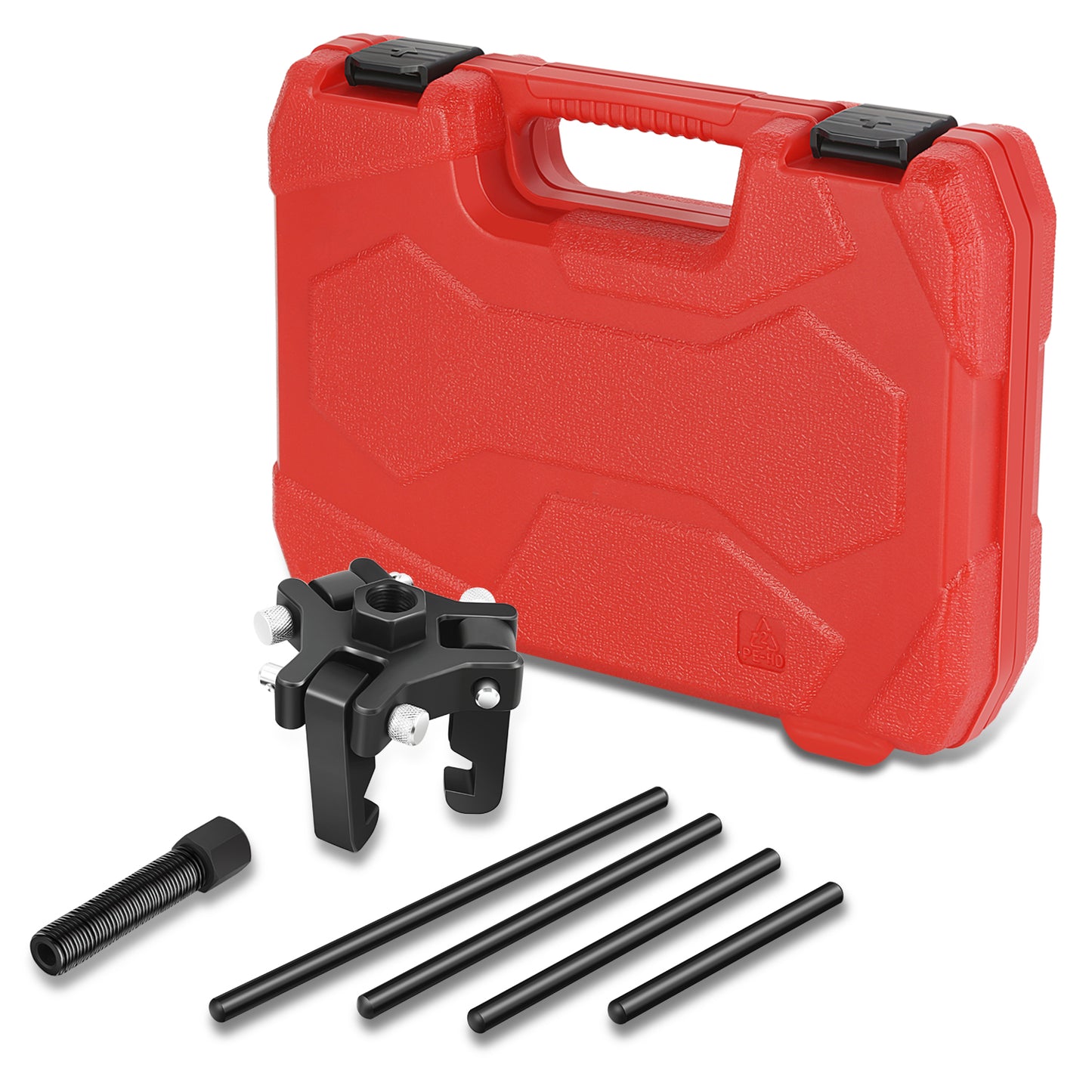 HERRAMIENTAS UNIVERSAL GM CHRYSLER MITSUBISHI HARMONIC DAMPER PULLEY AND PULLER KIT - RED - CHRYSLER GM MITSUBISHI / CADILLAC / OLDSMOBILE - CARS SUVS VANS AND PICKUP TRUCKS