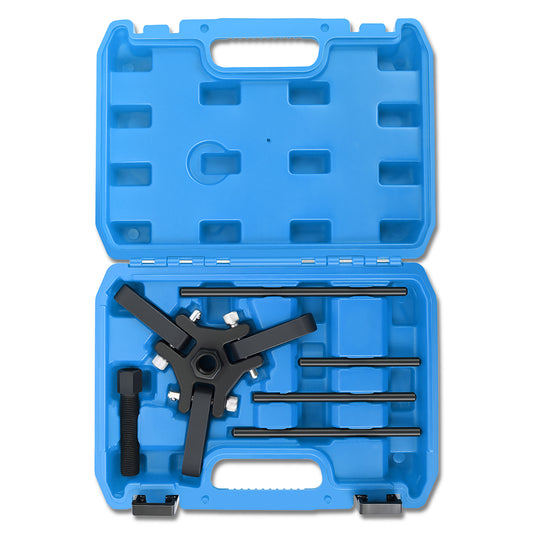 HERRAMIENTAS UNIVERSAL GM CHRYSLER MITSUBISHI HARMONIC DAMPER PULLEY AND PULLER KIT - BLUE - CHRYSLER GM MITSUBISHI / CADILLAC / OLDSMOBILE - CARS SUVS VANS AND PICKUP TRUCKS