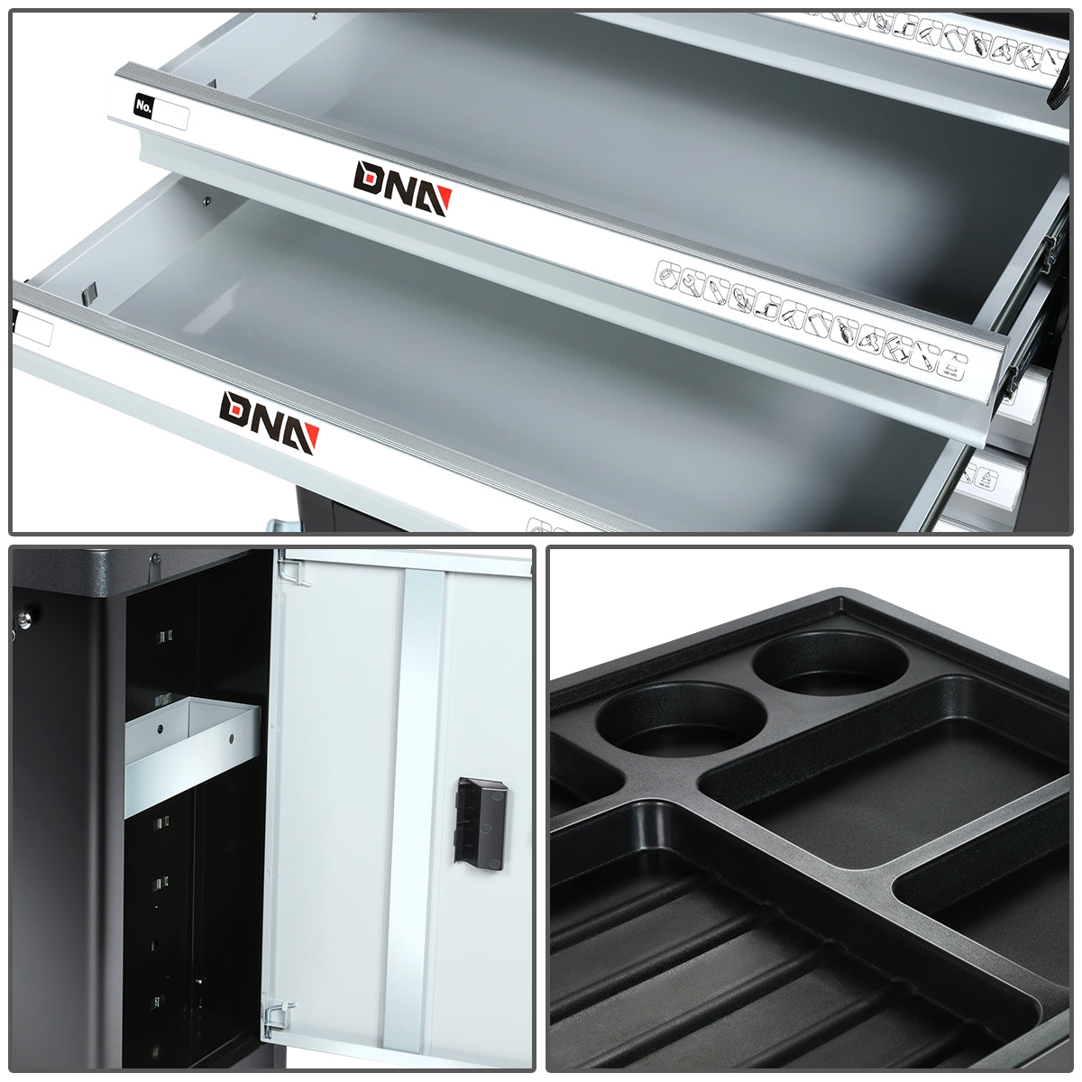 HERRAMIENTAS 7 DRAWERS - PLASTIC - TOP ROLLER CABINET