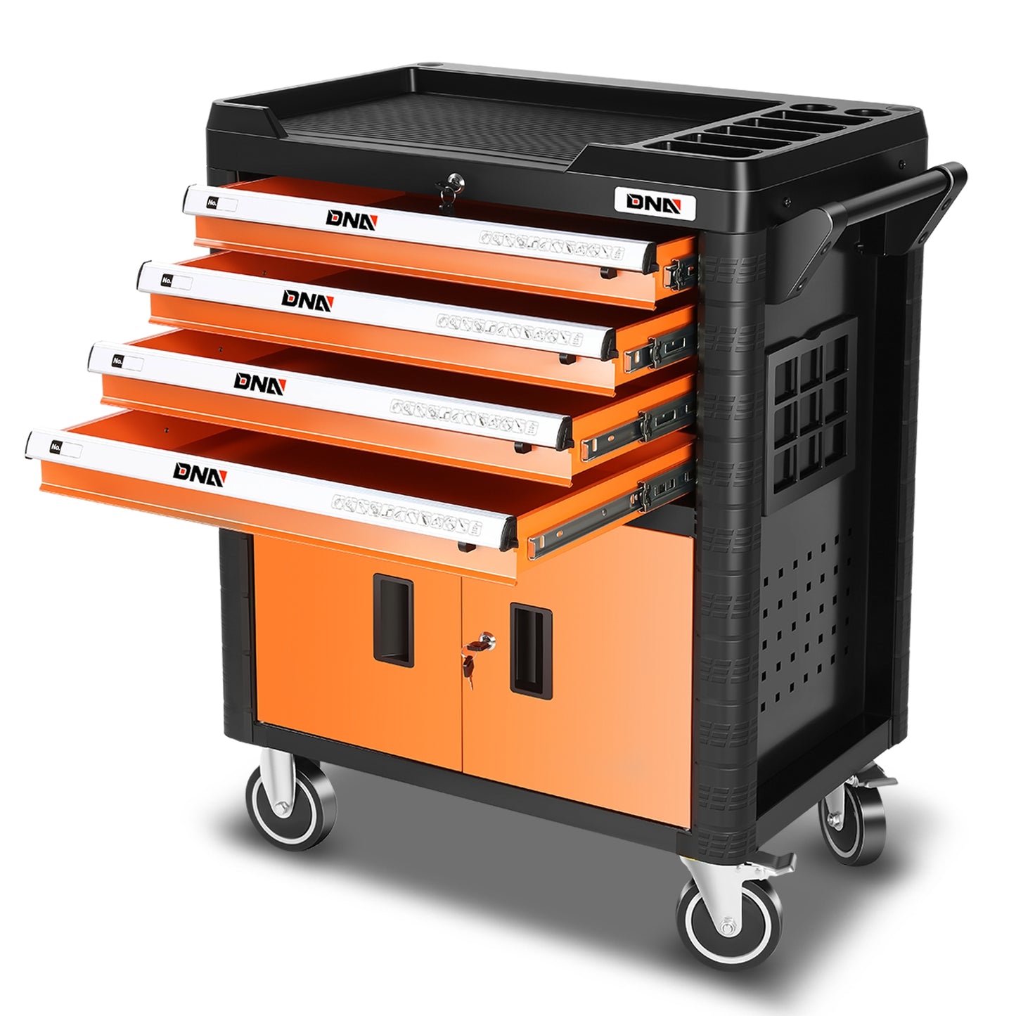 HERRAMIENTAS 4 DRAWERS - PLASTIC - TOP ROLLER CABINET