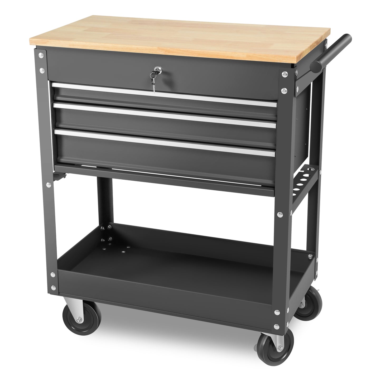HERRAMIENTAS 3 DRAWERS WOOD - TOP ROLLER CABINET