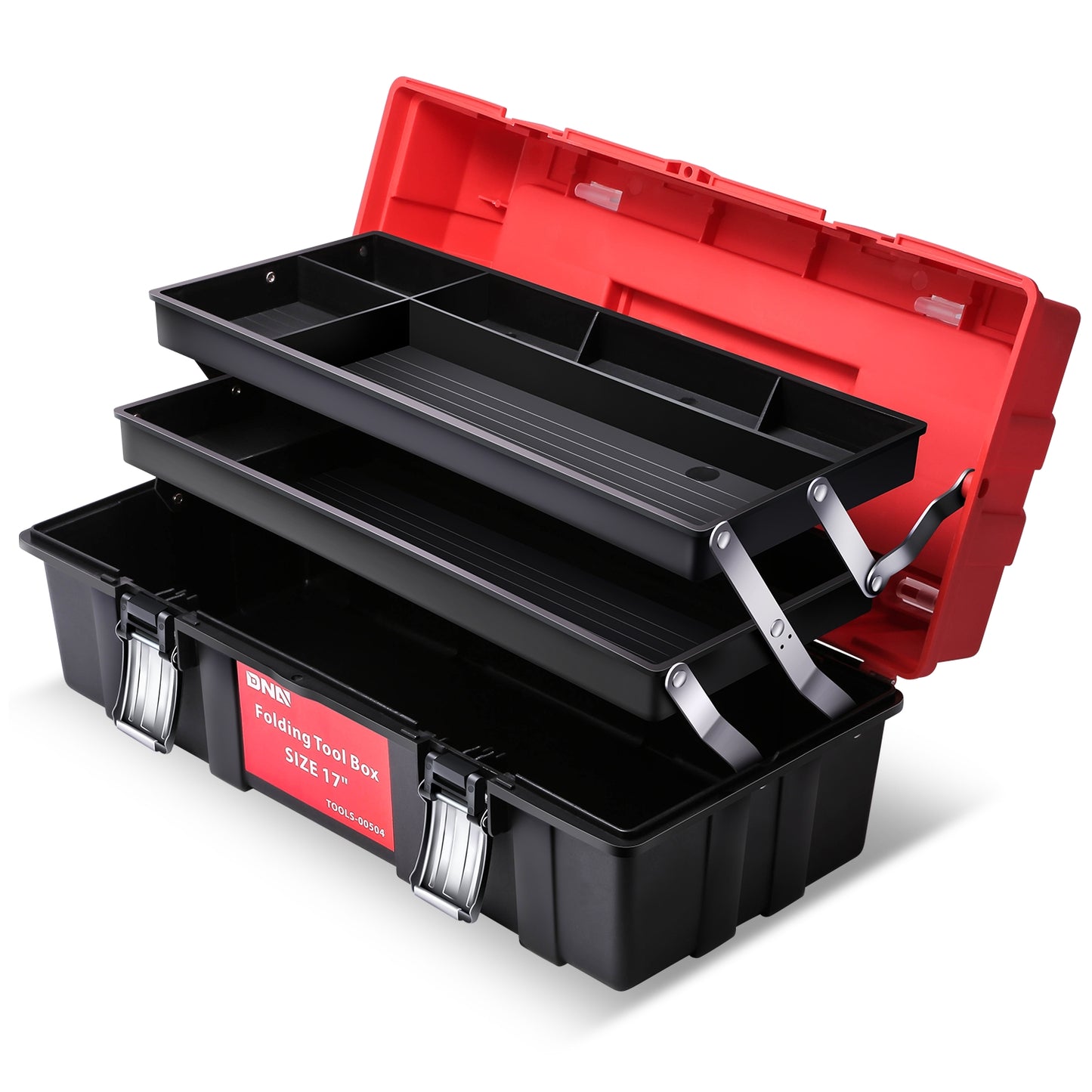 HERRAMIENTAS PLASTIC TOOL BOX - RED