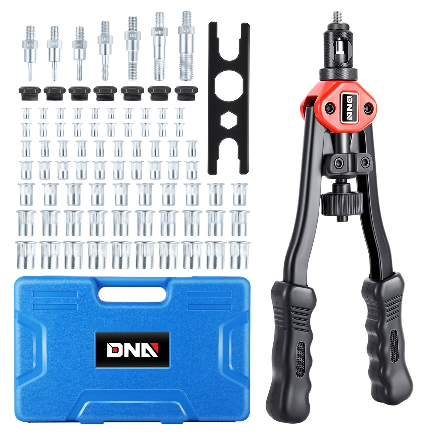 HERRAMIENTAS HAND RIVET SET - THREE-IN-ONE - 13"