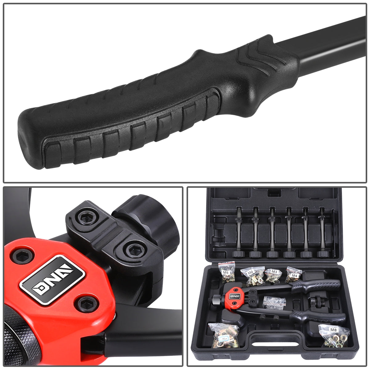 HERRAMIENTAS HAND RIVET SET - TWO-IN-ONE - 12"
