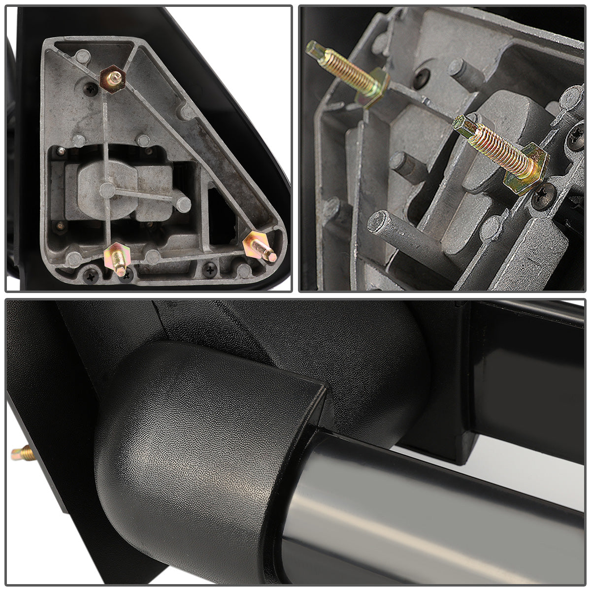 RETROVISORES EXTENDIBLES TOWING MIRROR - 99-06 CHEVY SILVERADO / GMC SIERRA - PAIR - MANUAL W/O HEATED W/O SIGNAL - CHROME