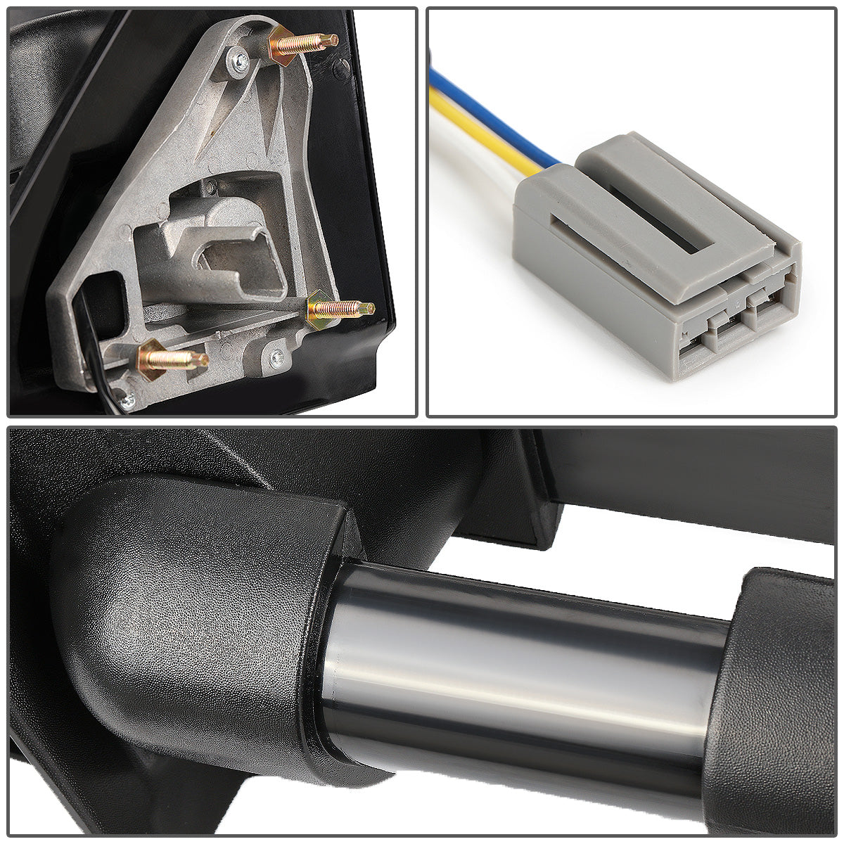 RETROVISORES EXTENDIBLES TOWING MIRROR - 97-03 FORD F-150 - PAIR - POWERED W/O HEATED W/O SIGNAL - FITS STANDARD AND EXTENDED CAB ONLY, DOES NOT FIT CREW CAB - BLACK