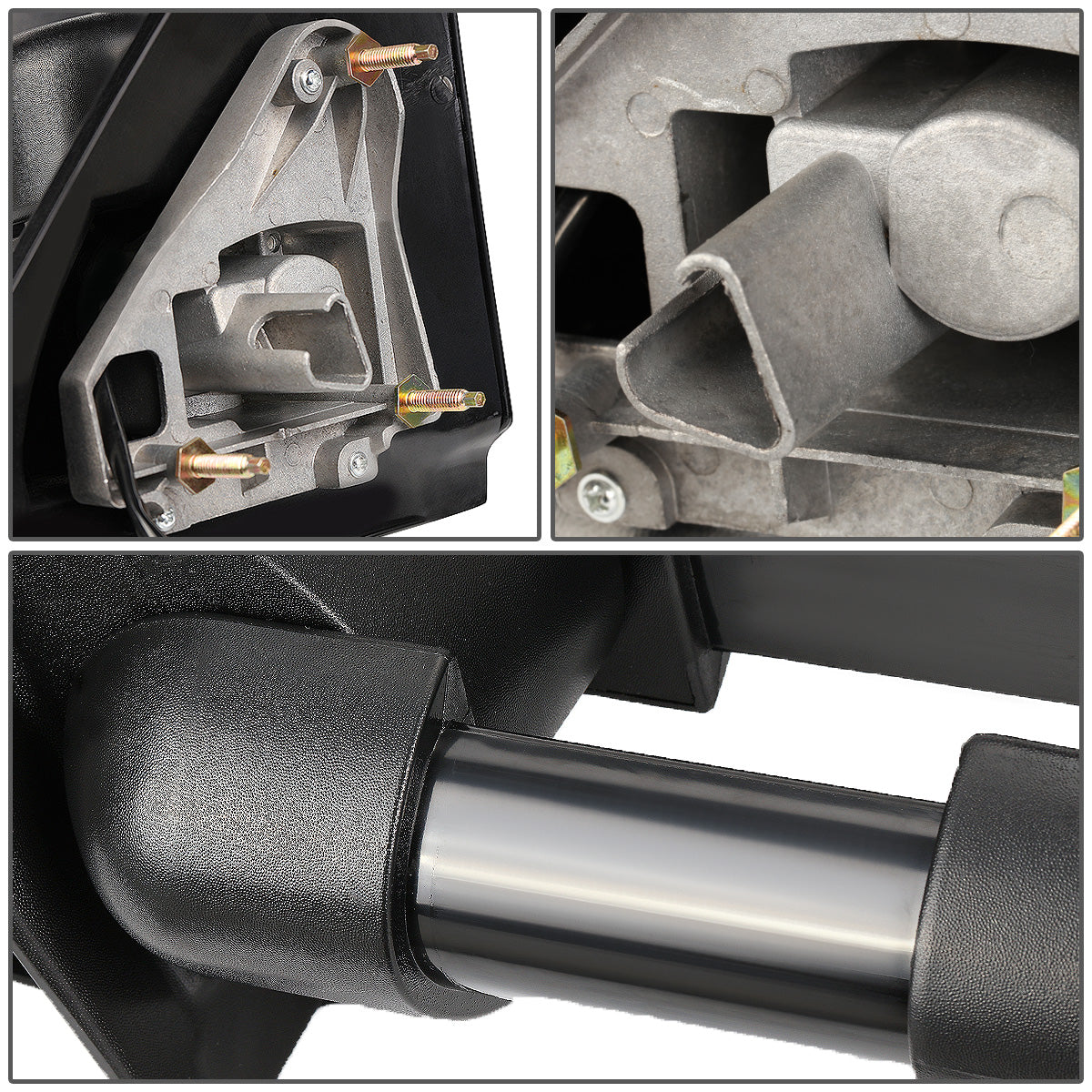 RETROVISORES EXTENDIBLES TOWING MIRROR - 97-03 FORD F-150 - PAIR - MANUAL W/O HEATED W/O SIGNAL - FITS STANDARD AND EXTENDED CAB ONLY, DOES NOT FIT CREW CAB - BLACK