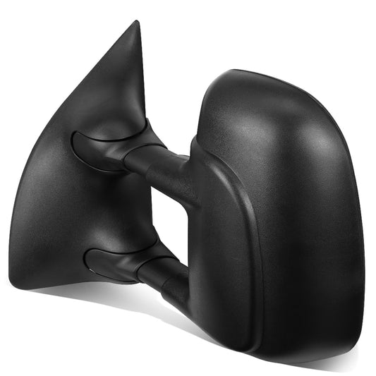 RETROVISORES EXTENDIBLES TOWING MIRROR - 99-07 FORD F-250, F-350, F-450, F-550 - SUPER DUTY - LEFT - MANUAL, W/O HEATED, W/O SIGNAL - BLACK