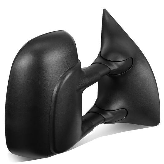 RETROVISORES EXTENDIBLES TOWING MIRROR - 99-07 FORD F-250, F-350, F-450, F-550 - SUPER DUTY - RIGHT - MANUAL, W/O HEATED, W/O SIGNAL - BLACK