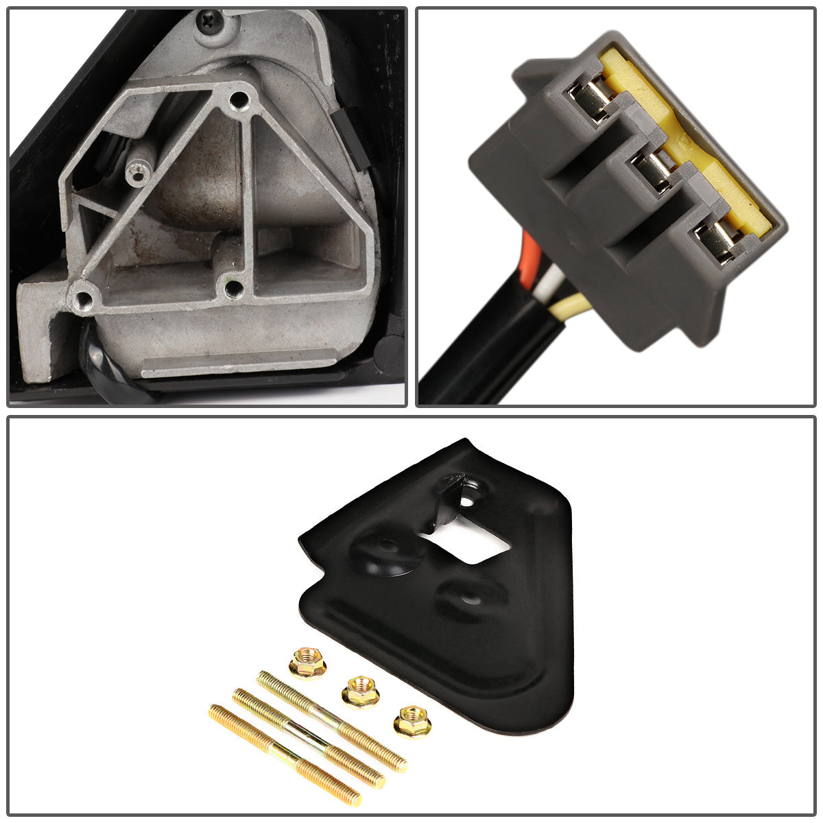 RETROVISORES EXTENDIBLES TOWING MIRROR - 98-01 DODGE RAM 1500 / 98-02 RAM 2500, 3500 - LEFT - POWERED, W/ HEATED, W/O SIGNAL - BLACK