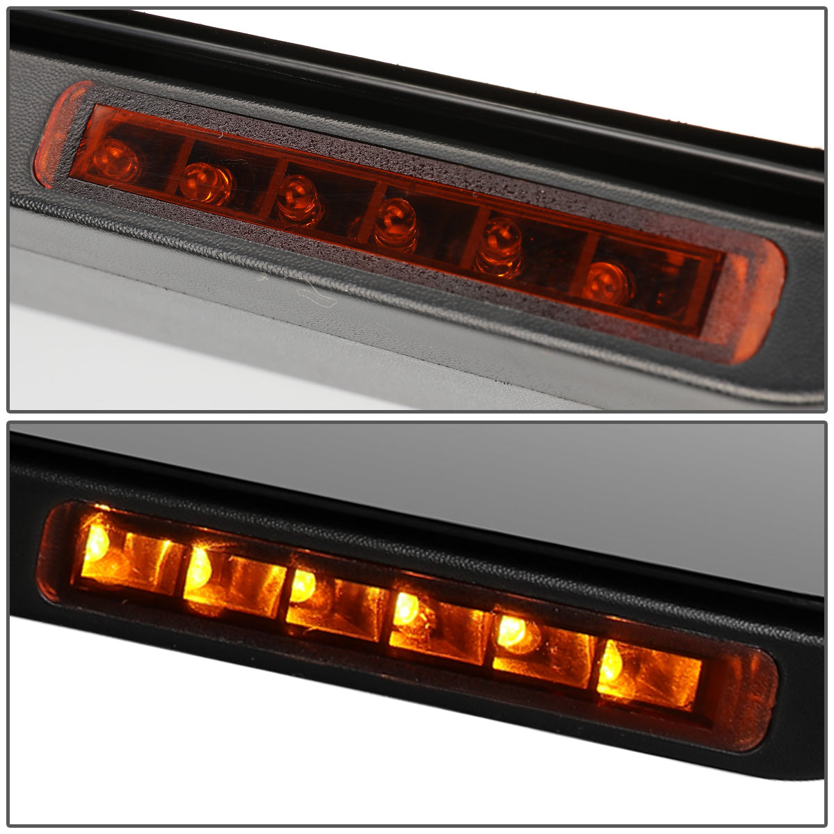 RETROVISORES EXTENDIBLES TOWING MIRROR - 04-06 FORD F-150 - RIGHT - POWERED W/ HEATED - AMBER SIGNAL - BLACK