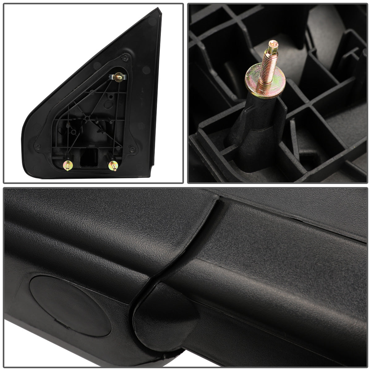 RETROVISORES EXTENDIBLES TOWING MIRROR - 04-14 FORD F-150 - RIGHT - MANUAL W/O HEATED W/O SIGNAL - BLACK