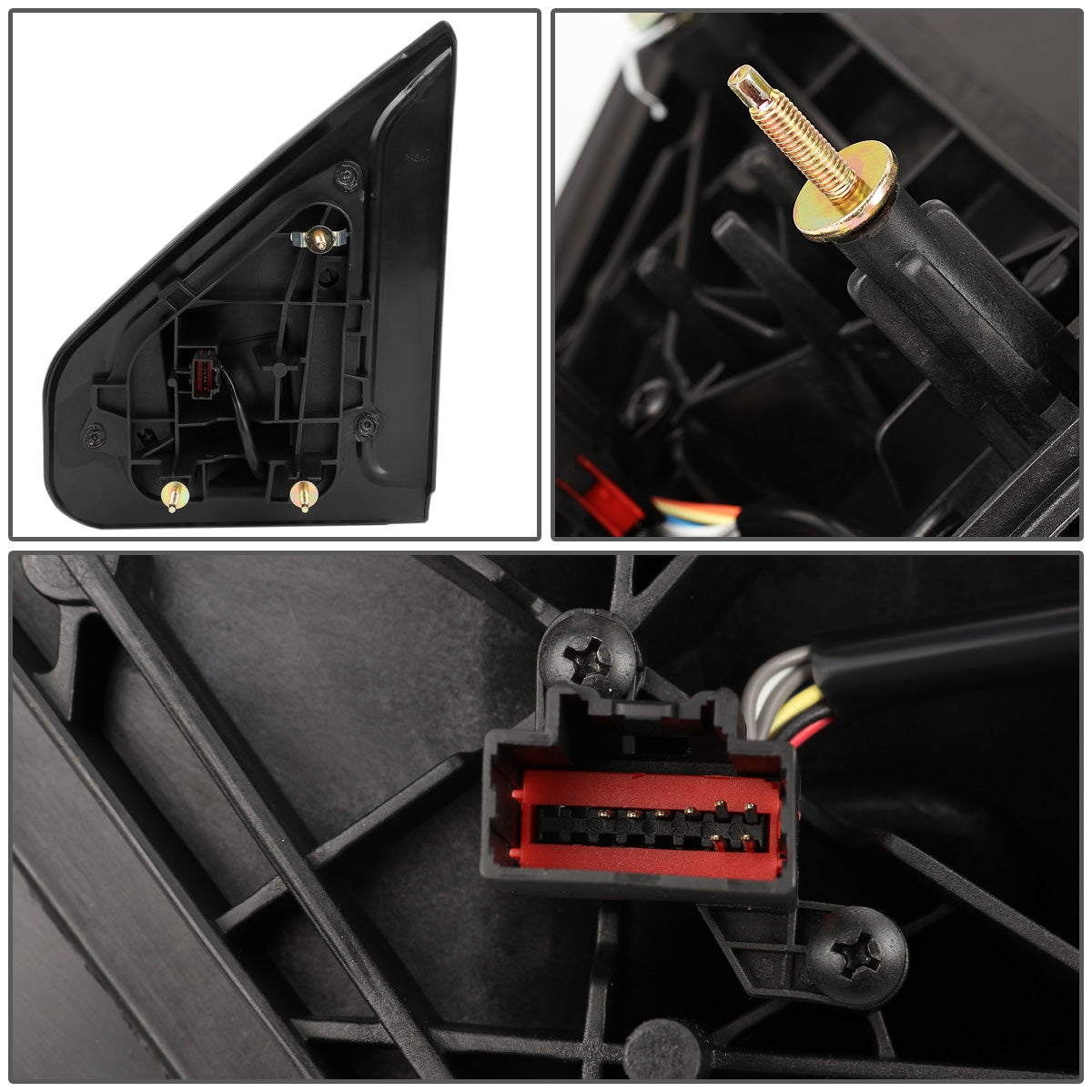 RETROVISORES EXTENDIBLES TOWING MIRROR - 04-14 FORD F-150 - RIGHT - POWERED W/ HEATED - AMBER SIGNAL - BLACK