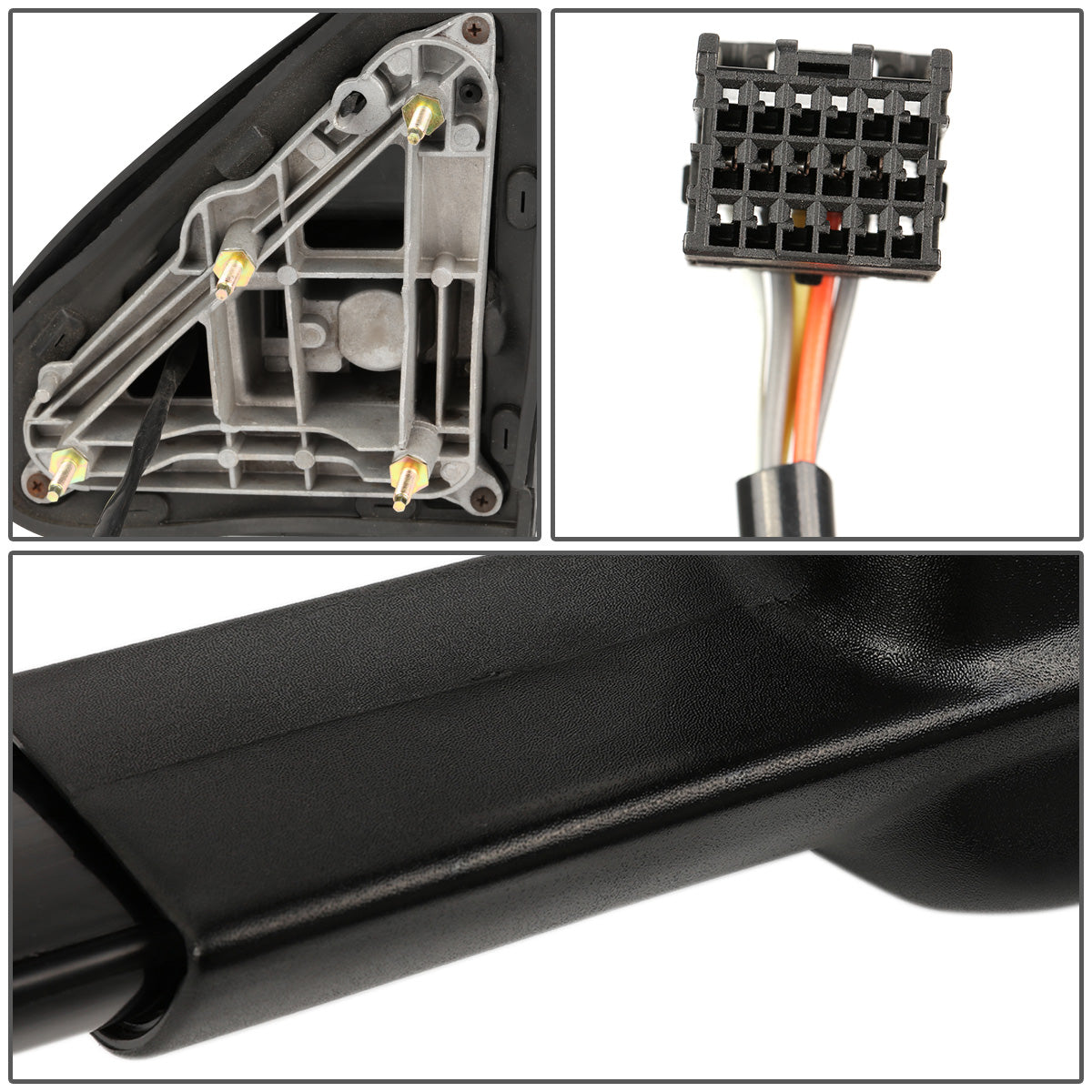 RETROVISORES EXTENDIBLES TOWING MIRROR - 14-18 CHEVY SILVERADO 1500 / 14-20 GMC SIERRA 1500 / 15-20 CHEVY SILVERADO 2500HD, 3500HD, GMC SIERRA 2500HD, 3500HD - PAIR - POWERED W/ HEATED - SMOKE SIGNAL - BLACK