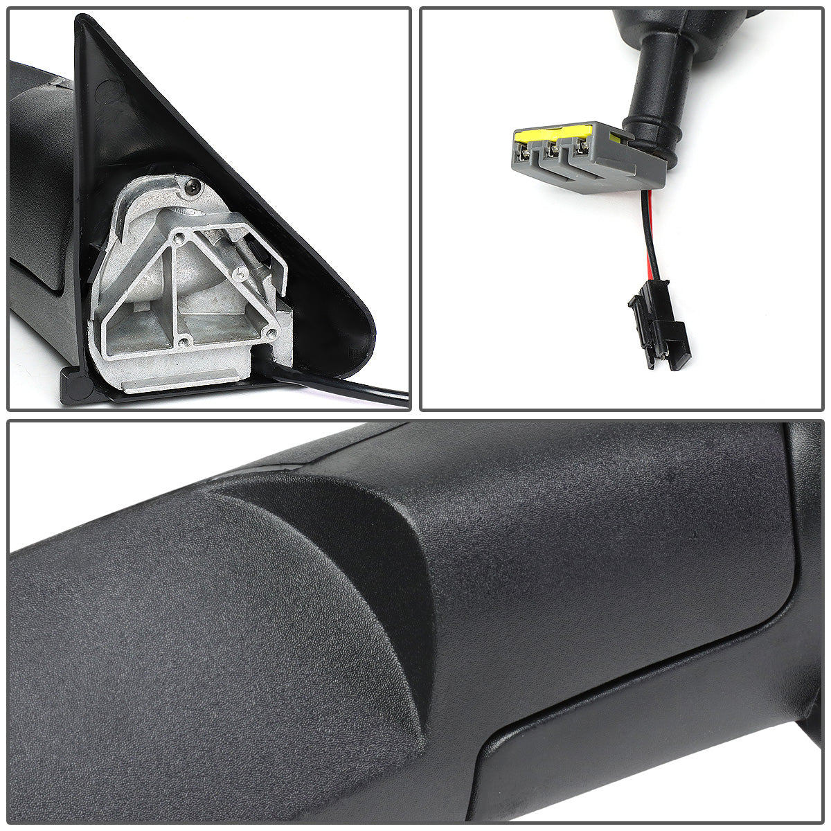 RETROVISORES EXTENDIBLES TOWING MIRROR - 94-01 DODGE RAM 1500 / 94-02 DODGE RAM 2500, 3500 - PAIR - POWERED, W/ O HEATED - LED AMBER SIGNAL - CHROME