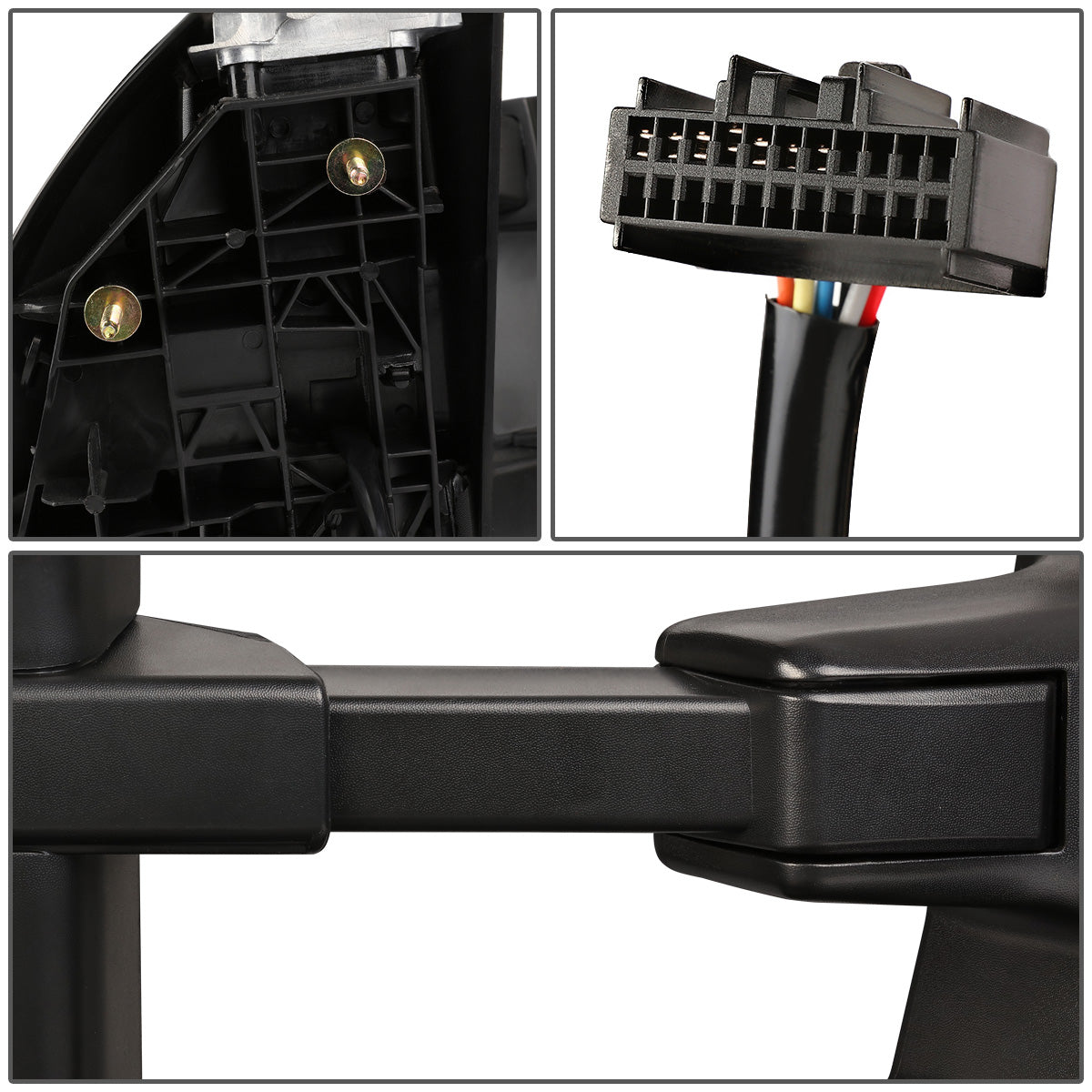 RETROVISORES EXTENDIBLES TOWING MIRROR - 08-16 FORD F-250, F-350, F-450, F-550 - SUPER DUTY - PAIR - POWERED W/ HEATED - SMOKE SIGNAL - CHROME