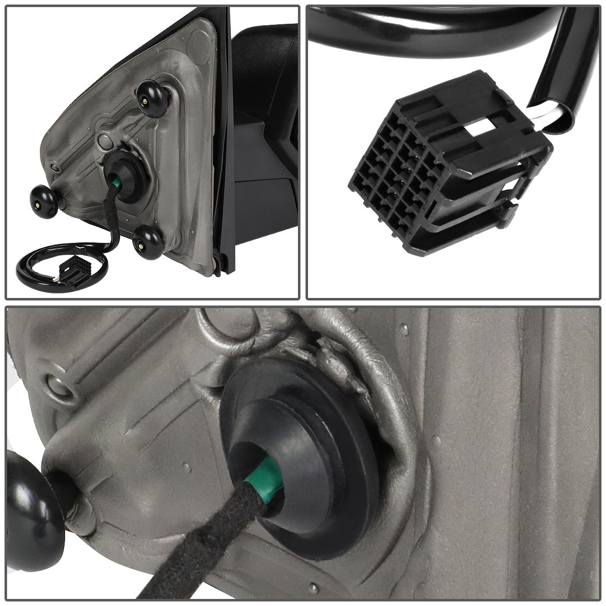 RETROVISORES EXTENDIBLES TOWING MIRROR - 14-18 CHEVY SILVERADO 1500, GMC SIERRA 1500 / 15-18 CHEVY SILVERADO 2500HD, 3500HD, GMC SIERRA 2500HD, 3500HD - RIGHT - POWERED W/HEATED - BLACK