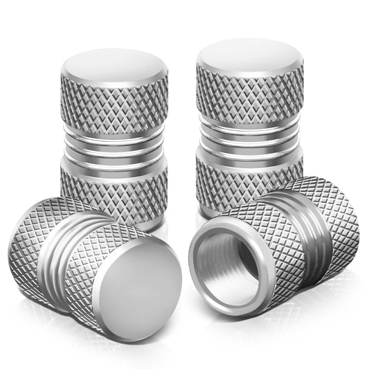 ACCESORIOS 17MM / 1.00" TALL - KNURLED STYLE - SILVER