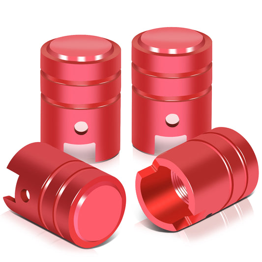 ACCESORIOS 17MM / 1.00" TALL - PISTON STYLE - RED