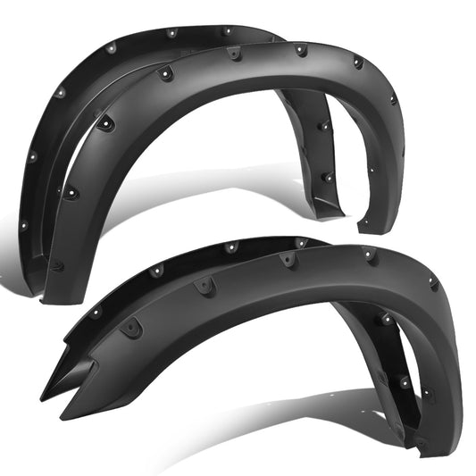 CANTONERAS 10-18 DODGE RAM 2500, 3500 - FITS MODELS WITH 76", 98" FLEETSIDE BED / DUALLY BED - POCKET-RIVETED STYLE - TEXTURED - MATTE BLACK