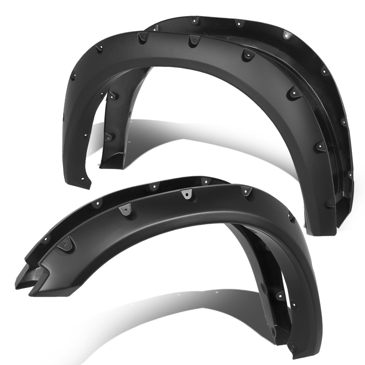 CANTONERAS 09-18 DODGE RAM 1500 - FITS 67", 76", 96" FLEETSIDE BED - POCKET-RIVETED STYLE - TEXTURED - MATTE BLACK