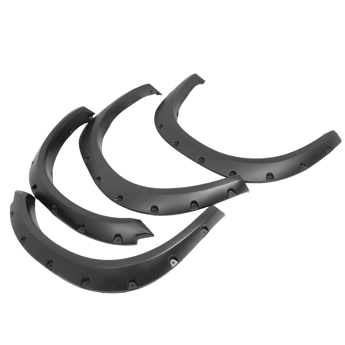 CANTONERAS 09-18 DODGE RAM 1500 - FITS 67", 76", 96" FLEETSIDE BED - POCKET-RIVETED STYLE - TEXTURED - MATTE BLACK