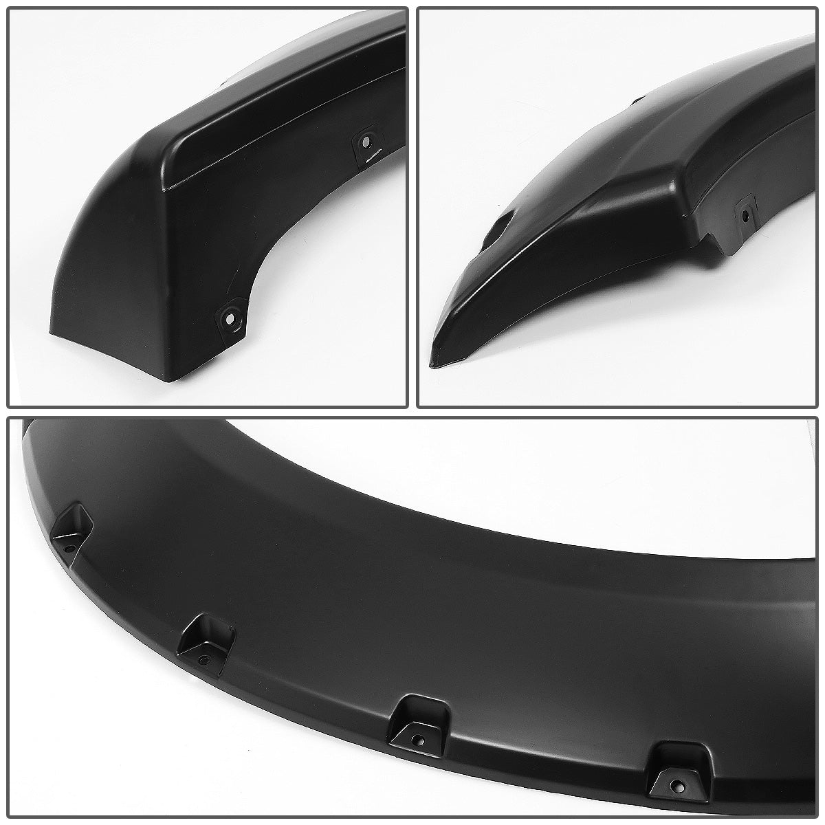 CANTONERAS 11-16 FORD F-250, F-350 SUPER DUTY - FITS 6.8", 8.2" STYLESIDE BED MODELS - WILL NOT FIT DUALLY MODELS - POCKET-RIVETED STYLE - TEXTURED - MATTE BLACK