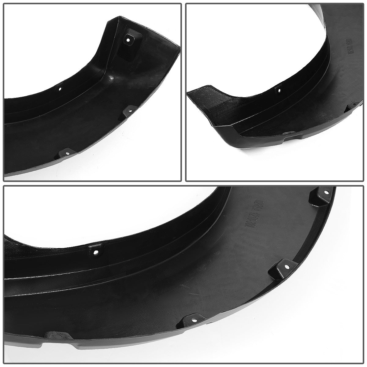 CANTONERAS 11-16 FORD F-250, F-350 SUPER DUTY - FITS 6.8", 8.2" STYLESIDE BED MODELS - WILL NOT FIT DUALLY MODELS - POCKET-RIVETED STYLE - TEXTURED - MATTE BLACK