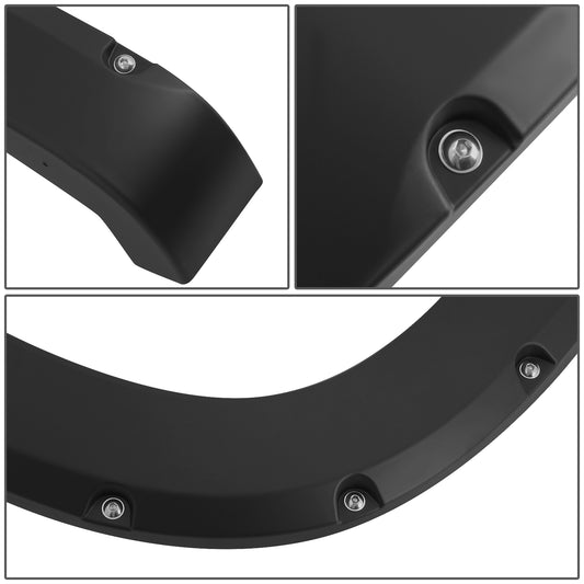 CANTONERAS 07-13 GMC SIERRA 1500 - TIDAL FENDER FLARES 4PC POCKET RIVET BLACK OFFROAD