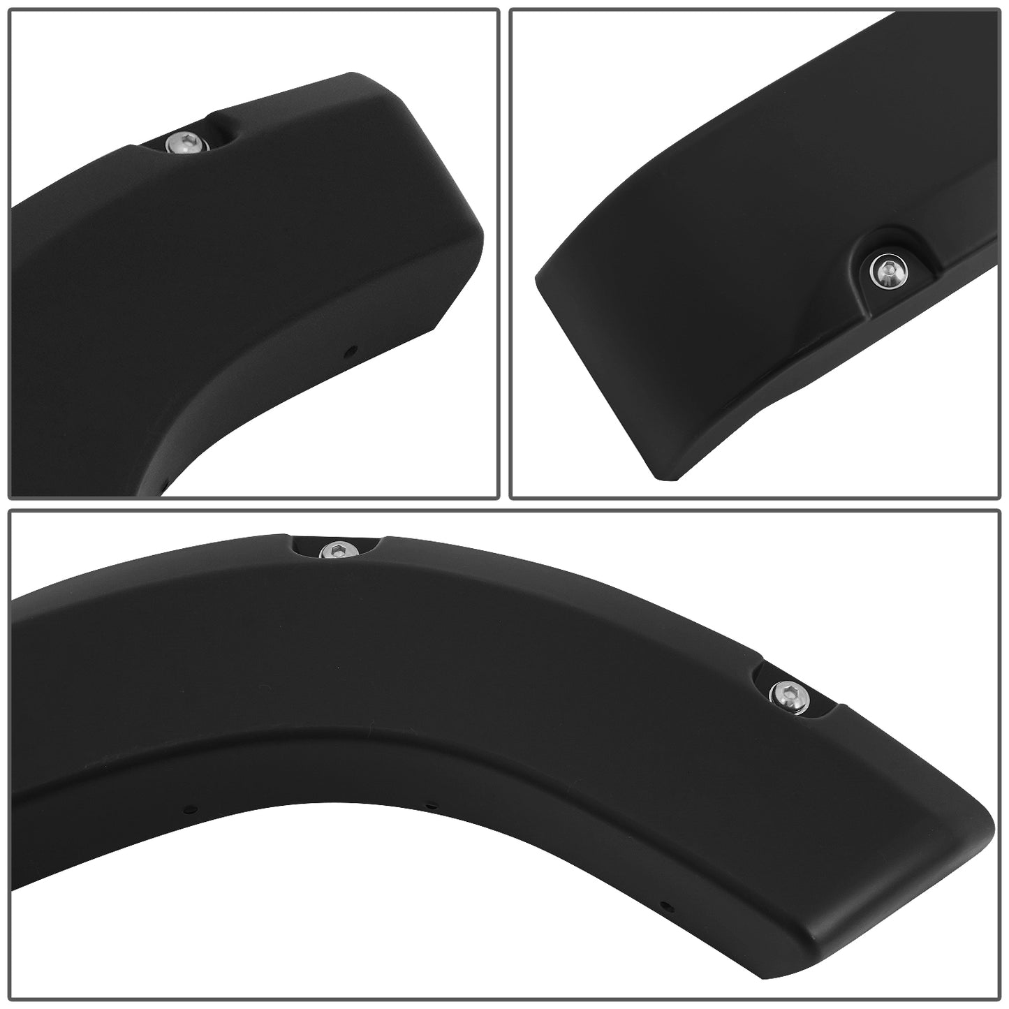 CANTONERAS 07-13 GMC SIERRA 1500 - TIDAL FENDER FLARES 4PC POCKET RIVET BLACK OFFROAD