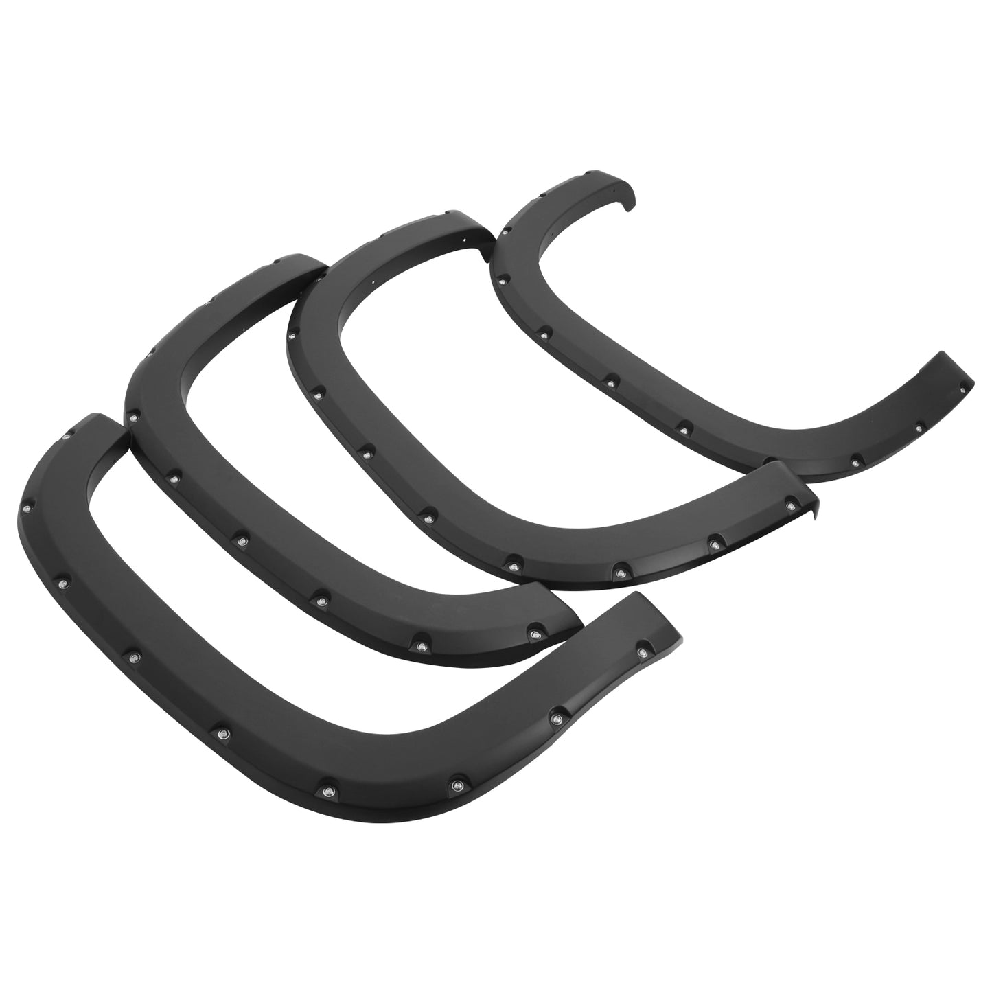 CANTONERAS 07-13 GMC SIERRA 1500 - TIDAL FENDER FLARES 4PC POCKET RIVET BLACK OFFROAD