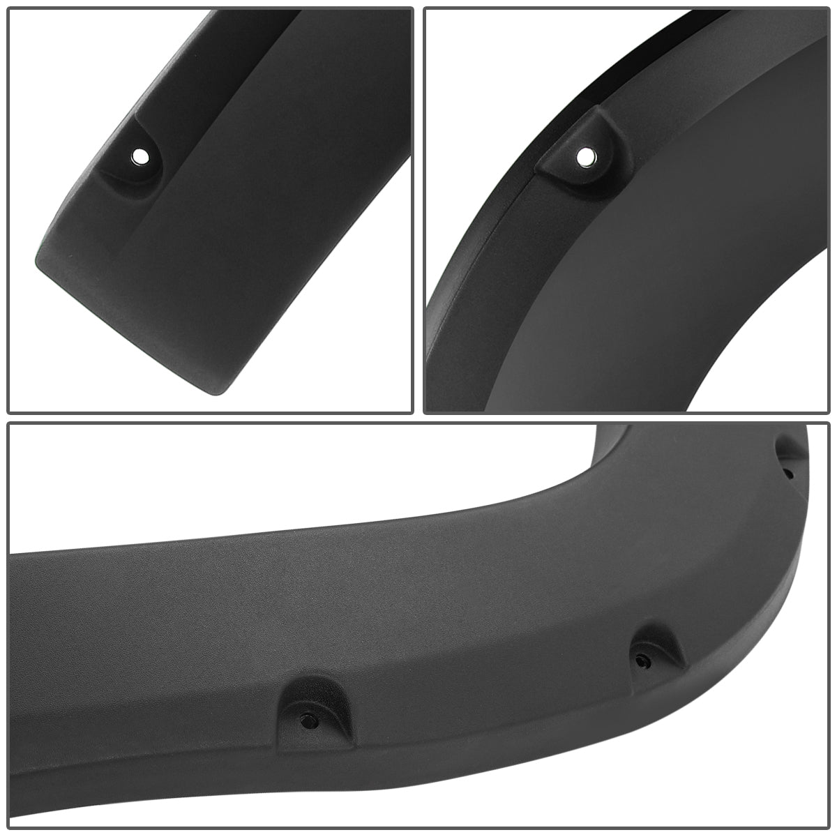 CANTONERAS 07-13 GMC SIERRA 1500 - TIDAL FENDER FLARES 4PC POCKET RIVET TEXTURED OFFROAD FITS