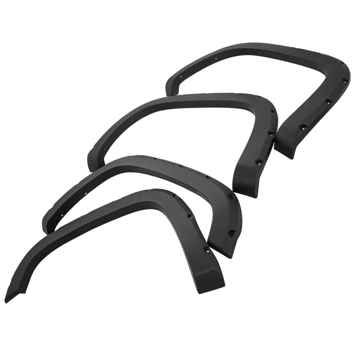 CANTONERAS 07-13 GMC SIERRA 1500 - TIDAL FENDER FLARES 4PC POCKET RIVET TEXTURED OFFROAD FITS