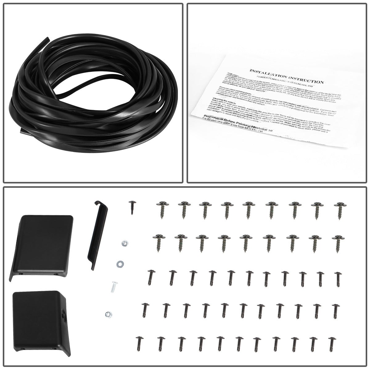 CANTONERAS 14-18 CHEVROLET SILVERADO 1500/15-19 CHEVROLET SILVERADO 2500 HD, 3500 HD - FITS FLEETSIDE MODELS ONLY. EXCLUDES DUALLY MODELS - 4PCS - MATTE BLACK