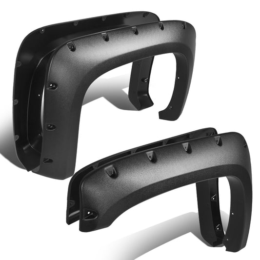 CANTONERAS 07-13 CHEVY SILVERADO 1500 / 07-14 CHEVY SILVERADO 2500HD, 3500HD - FITS 97.6", 78.7", 78" FLEETSIDE BED MODELS - POCKET-RIVETED STYLE - TEXTURED - MATTE BLACK