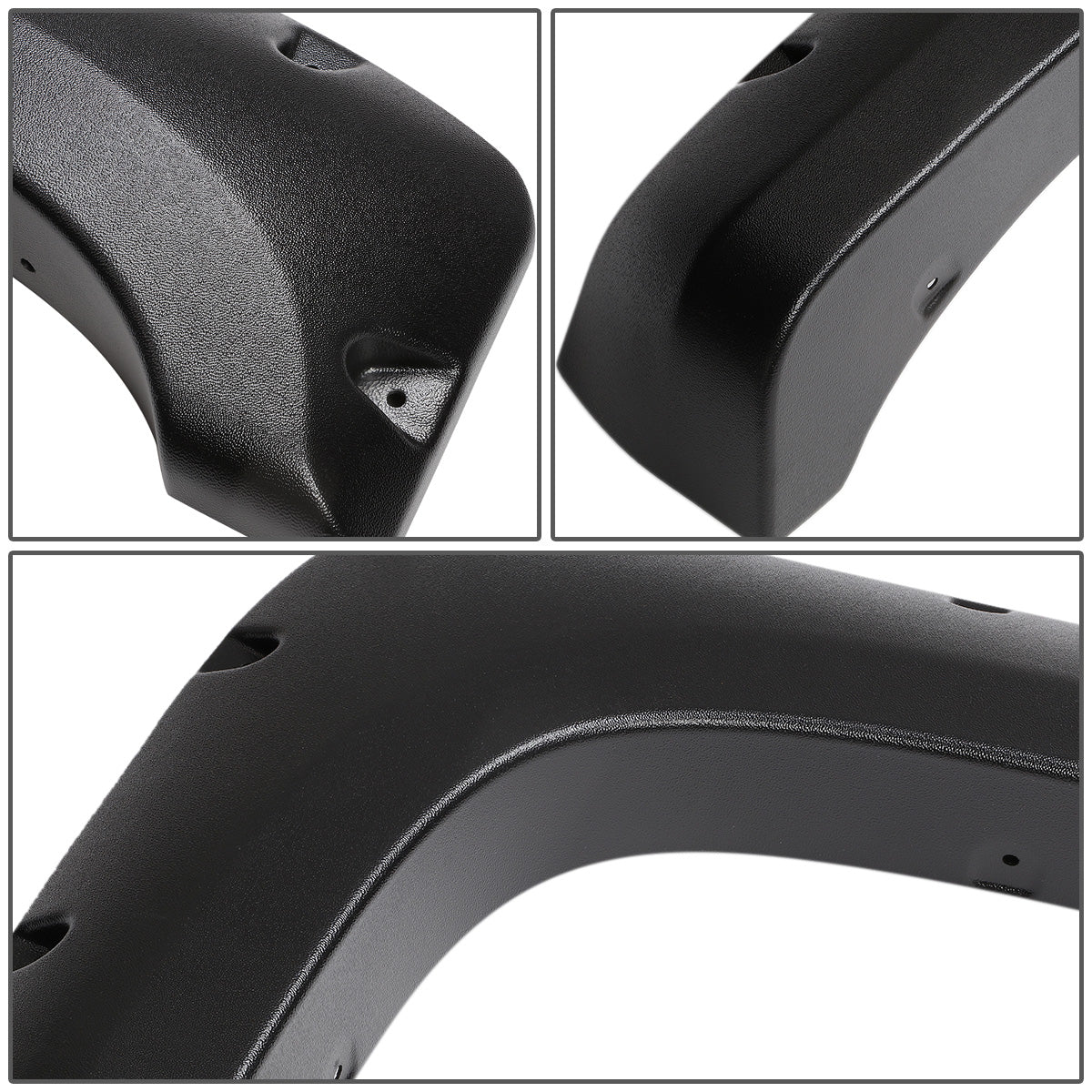 CANTONERAS 07-13 CHEVY SILVERADO 1500 / 07-14 CHEVY SILVERADO 2500HD, 3500HD - FITS 97.6", 78.7", 78" FLEETSIDE BED MODELS - POCKET-RIVETED STYLE - TEXTURED - MATTE BLACK
